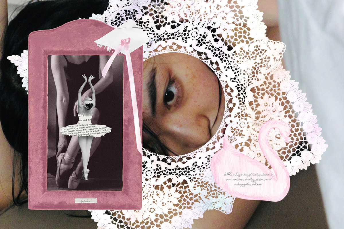 La Rosette Romantic Collage Pack, an Object Graphic by Feelsoul (Photo 8 of 10)