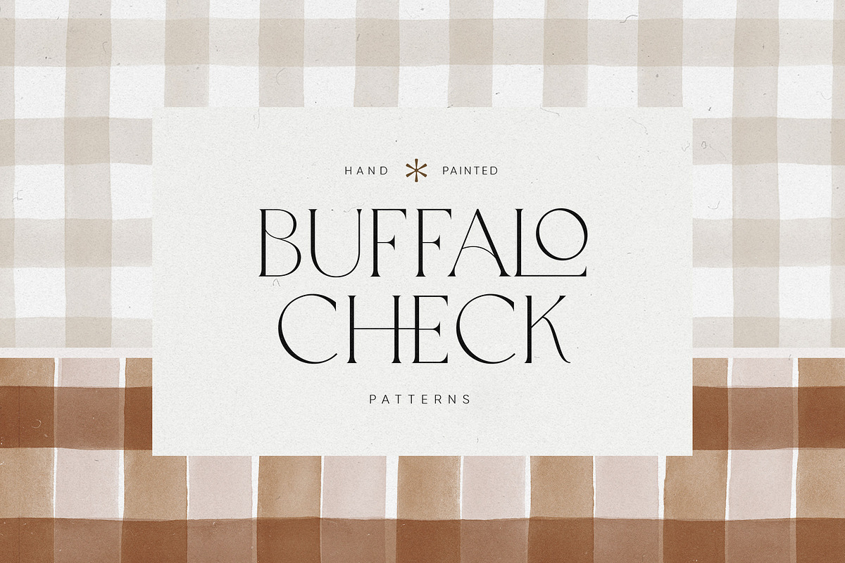 Watercolor Buffalo Check Patterns, a Pattern Graphic by Summit Avenue (Photo 5 of 5)