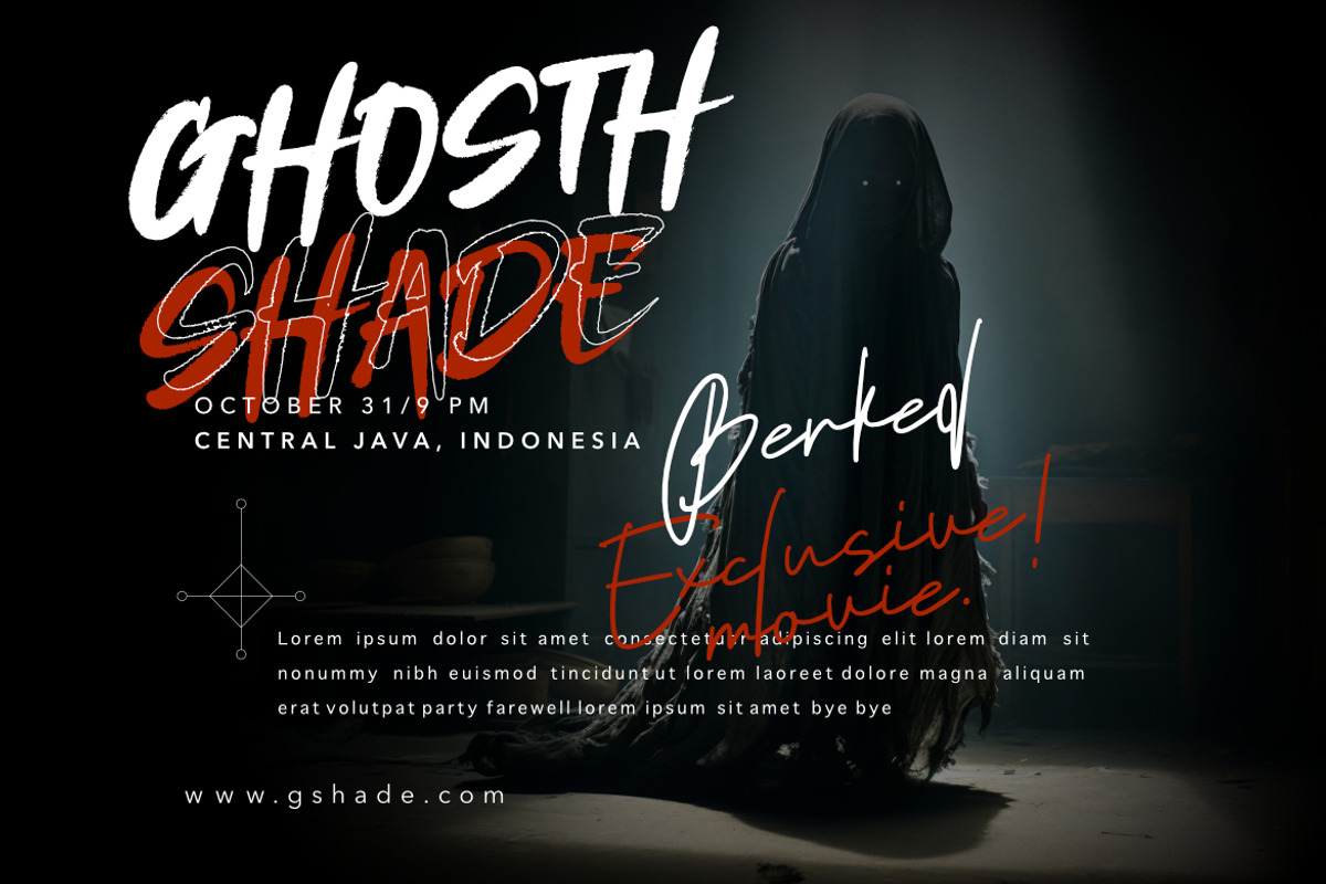 Ghost Sting – Brush Display Font, a Font by Bayuktx (Photo 3 of 10)