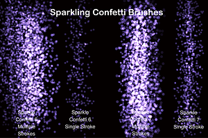 Sparkling Confetti Procreate Brushes