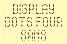 Display Dots Four Sans Font