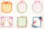 Coquette Summer Frame Clipart Bundle, an Illustration by Libby Wishes (Thumbnail 4 of 6)