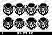 Cool bear mascot head vector, an Animal Illustration by Vectorhight (Thumbnail 1 of 3)