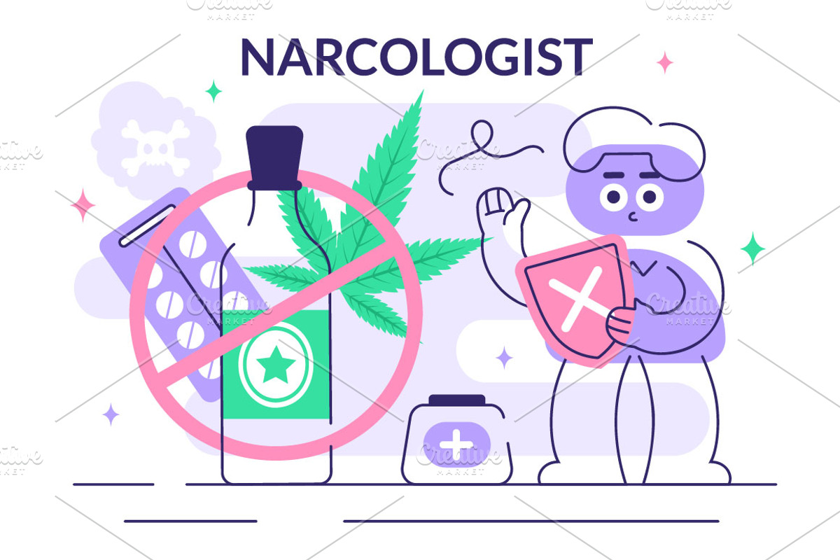 10 Narcologist Vector Illustration, a Healthcare Illustration by denayunebgt (Photo 4 of 4)