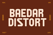 Baedar Distort, a Sans Serif Font by Craft Supply Co. (Thumbnail 1 of 8)