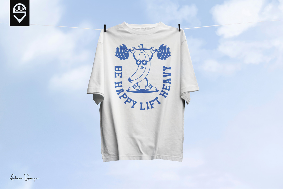 Funny Workout Gym Fitness T-shirt, a Graphic by shaondesigns (Photo 3 of 6)