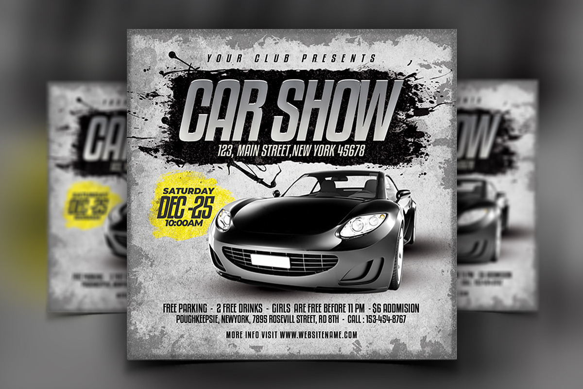 Car Show Flyer, a Flyer Template by AfzaalGraphics (Photo 1 of 2)