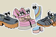 Funny Shoes - Character Collection, an Illustration by Alina Sh (Thumbnail 6 of 7)