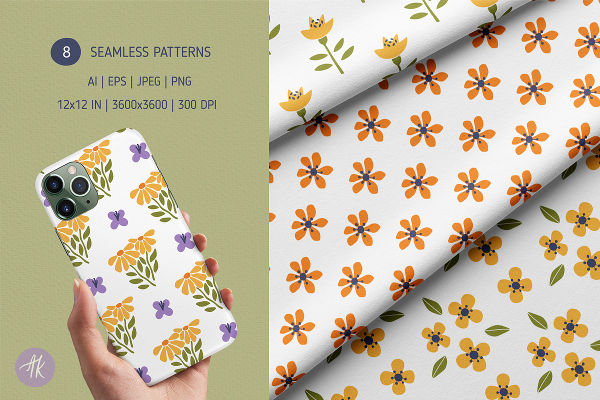 Abstract Flowers Hand Drawn Set, an Object Graphic by Alena Koval (Photo 10 of 11)