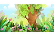 Animals in the Forest Kids Cartoon, an Animal Illustration by Popmarleo Shop (Thumbnail 5 of 5)