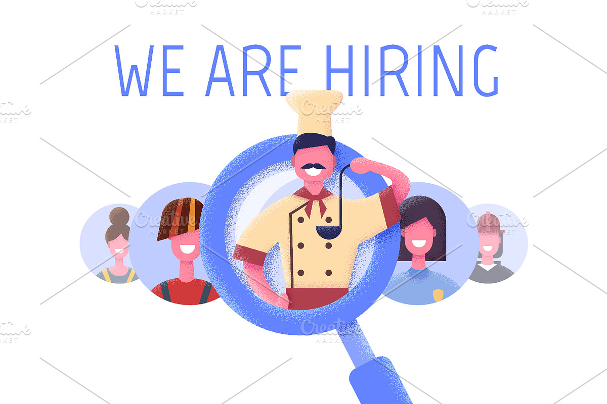 Vector Job Agency Set, a Person Illustration by Zonda (Photo 8 of 13)