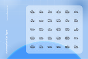 Automotive Car Type Icon Set, an Outline Icon by Nathaya Studio (Thumbnail 2 of 2)