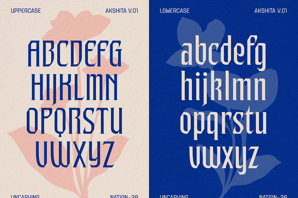 Akshita - Display Font, a Font by Uncarving (Photo 4 of 12)