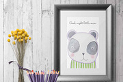 Watercolor Bedtime Buddies PNGs, an Animal Illustration by LittleAcornGraphics (Thumbnail 2 of 8)