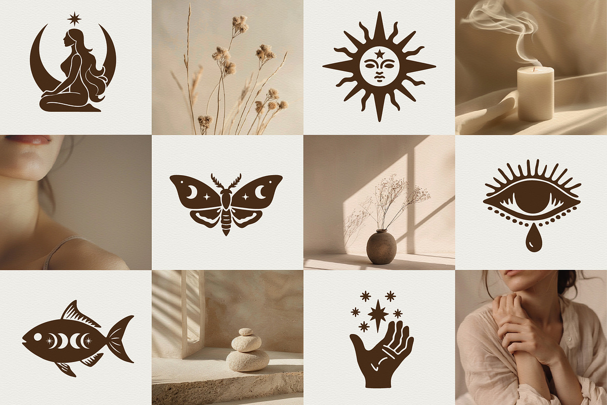 Mystical symbol illustration set, an Object Graphic by NatalieArtShop (Photo 3 of 17)