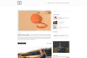 TEONA One Page Creative Agency Psd