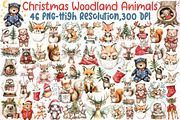 Sweet Christmas Woodland Animals Cli, an Illustration by Sublimation Artist (Thumbnail 1 of 6)