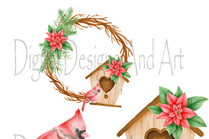 Christmas Bird House