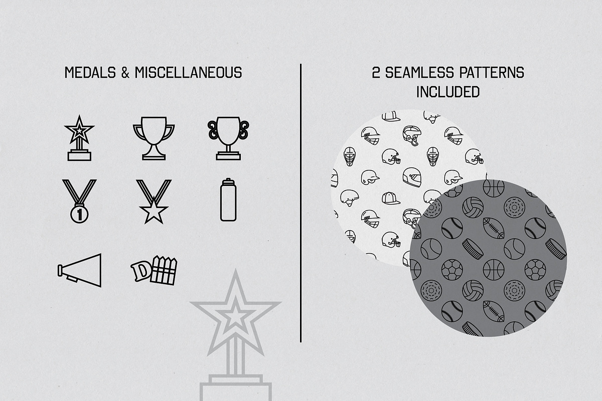 Linear Sports Icons, an Icon by The Fake PNG (Photo 9 of 11)