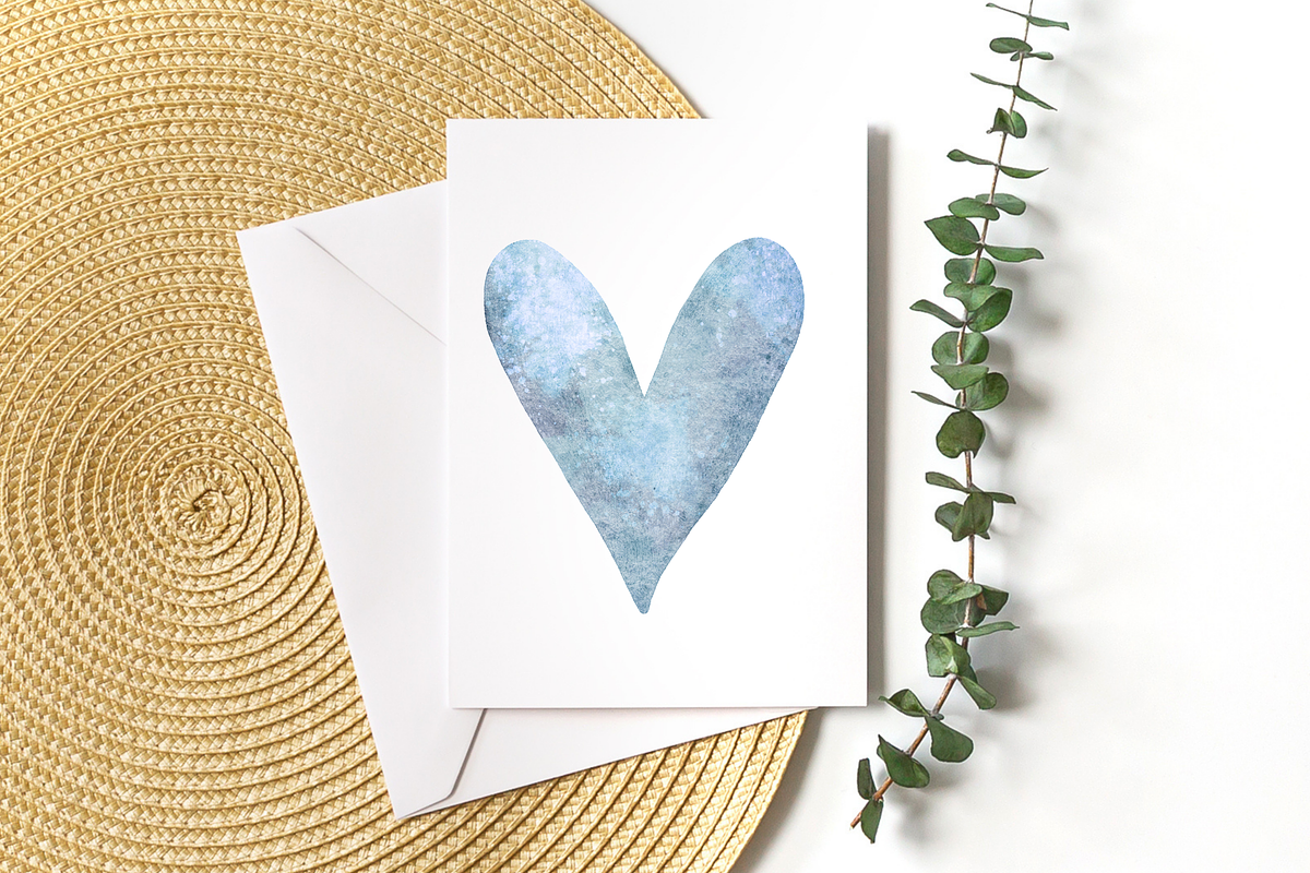 Blue Watercolor Hearts Clipart, a Graphic by Murphy & Frank (Photo 5 of 7)