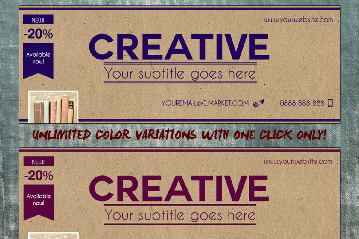 Multipurpose Retro Facebook Cover 01, a Websites & App Template by Tzochko (Photo 4 of 4)