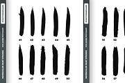 60 Watercolor Paint Strokes Brushes, a Brush Add-On by VectorMedia (Thumbnail 4 of 4)