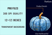 Watercolor Pumpkin Clipart, an Illustration by SinaCreation (Thumbnail 5 of 5)