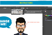 Businessman characters creation kit, a Work Illustration by yuanden graphics (Thumbnail 15 of 15)