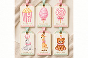Watercolor Circus Animals, an Animal Illustration by Villa 11 Estudio (Thumbnail 7 of 8)