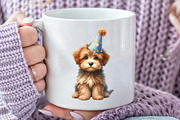 Watercolor Puppies Party Sublimation, a Seasonal Illustration by Rose Art (Thumbnail 7 of 7)