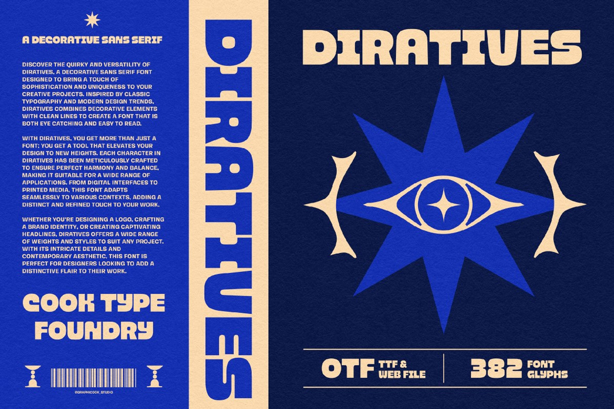 Diratives, a Sans Serif Font by graphicook (Photo 6 of 10)