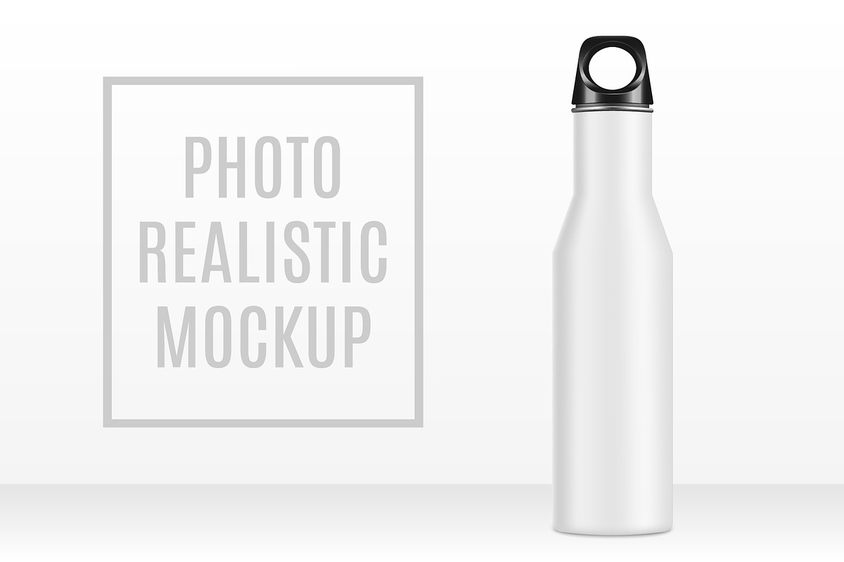 Mockup Metal Bottle, a Packaging Mockup by Vector Market (Photo 3 of 3)