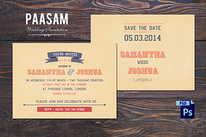 Paasam Wedding Invitation Template