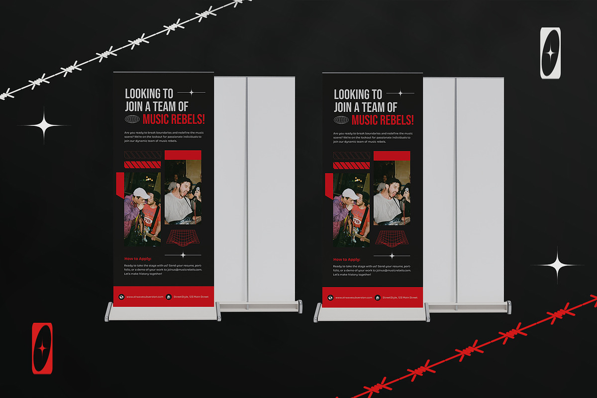 Dope Abrasive - Roll Up Banner, a Print Template by StreaksideStd (Photo 3 of 3)