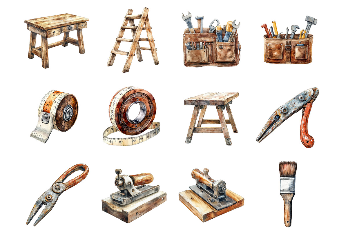 Craftsman Clipart, an Illustration by Design Market (Photo 4 of 4)