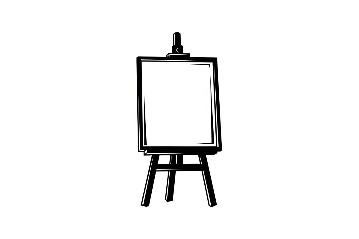 Artist Canvas On Wooden Easel Icon, an Icon by Gfx_Store (Photo 10 of 10)