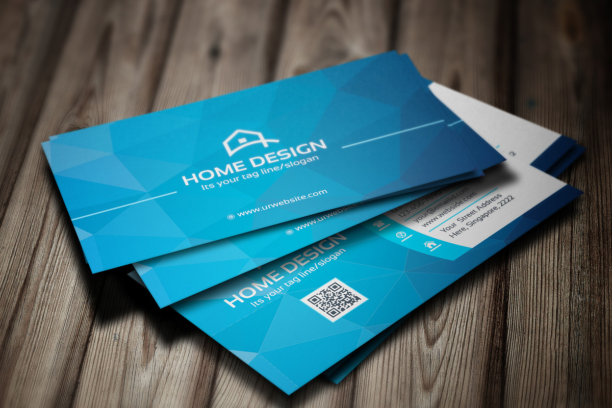 Home Design Business Card, a Business Card Template by GenerousArt (Photo 2 of 3)