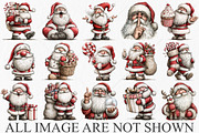Whimsical Quirky Santa Clipart, a Seasonal Illustration by Canvas Craft (Thumbnail 4 of 10)