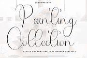 Painting Collection, a Handwritten Font by InermediaSTUDIO (Thumbnail 1 of 8)