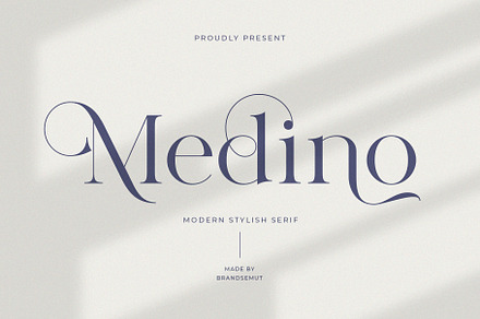 Medino // Modern Stylish Serif, a Serif Font by BrandSemut