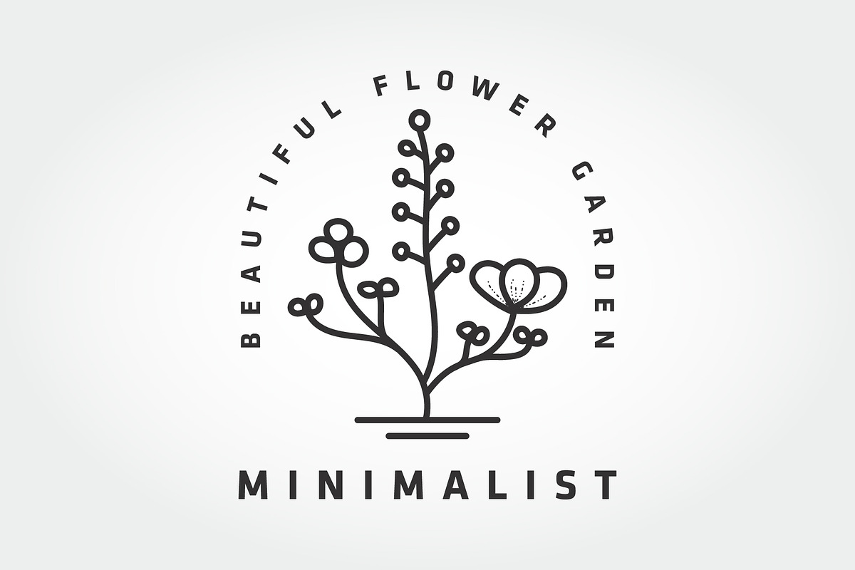 beautiful flower garden logo vector, a Branding & Logo Template by PrastHF