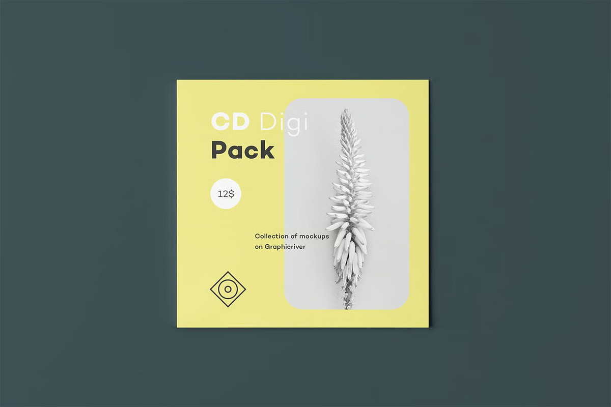 CD Digi Pack Mock-up, a Product Mockup by zippypixelstudio (Photo 12 of 16)