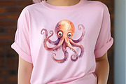 Octopus Watercolor ClipArt's, an Illustration by RobertsArt (Thumbnail 2 of 7)