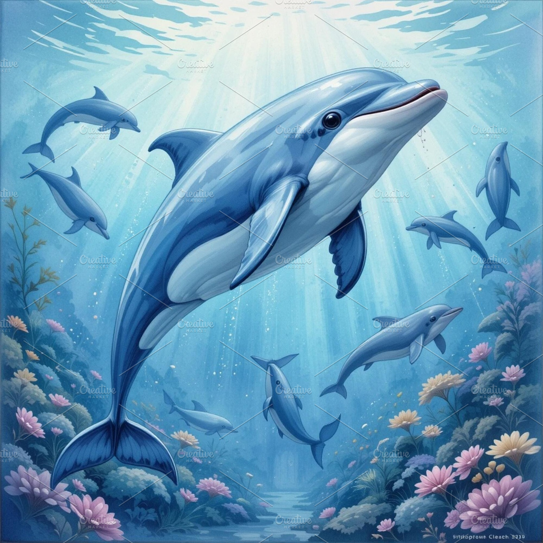 fish illustration watercolor image, an Animal Photo by ComfortQ
