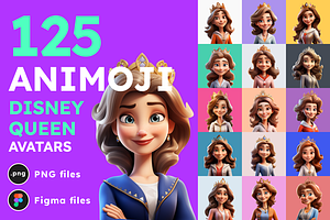 125 Animoji Avatars - Disney Queen