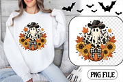 Western Cow Print Ghost Fall PNG, a Seasonal Illustration by CrexoraLab (Thumbnail 1 of 4)