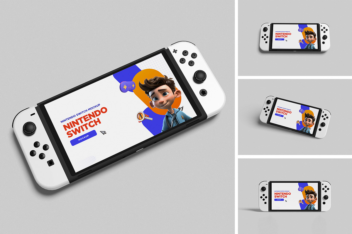 Nintendo Switch Mockup, a Product Mockup by swsi-studio (Photo 1 of 5)