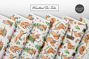 Watercolor Fox Seamless Patterns, an Animal Illustration by OlDm_Shop (Thumbnail 9 of 10)