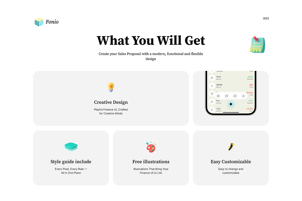 Fonio Finance Mobile App Kit, an App Template by DjectStudio (Photo 2 of 6)