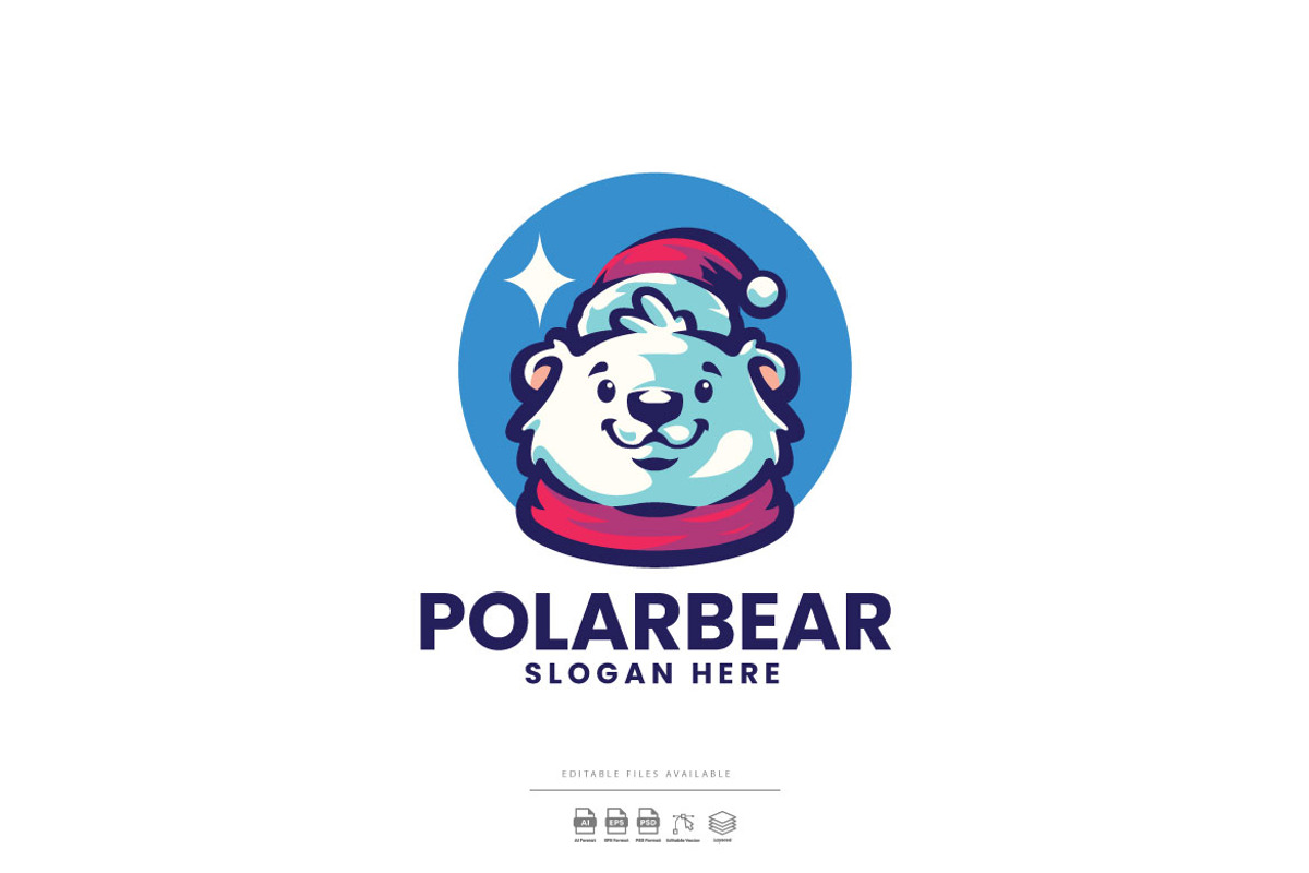 Polar Bear Mascot Cartoon Logo, a Branding & Logo Template by Ary_ngeblur